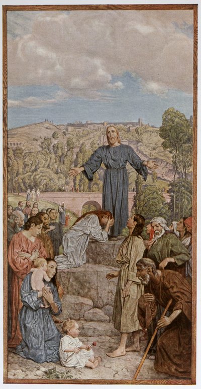 Cristo predicando, ilustración de 